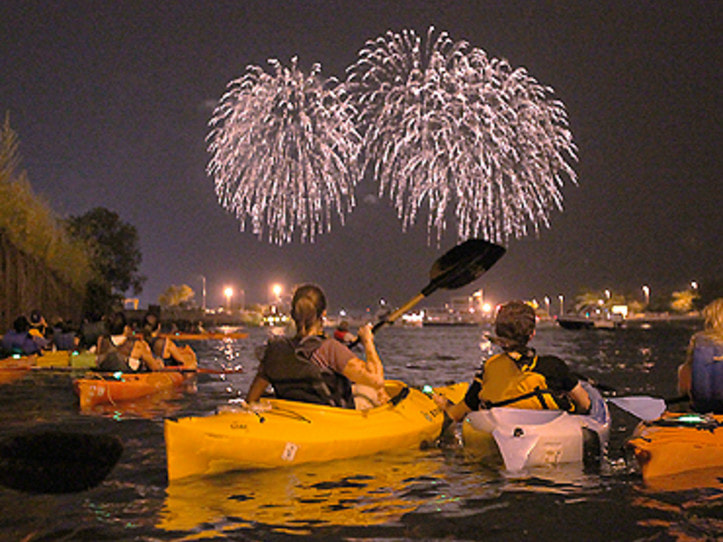 Fireworks and Kayaking